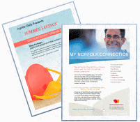 We offer tons of marketing samples