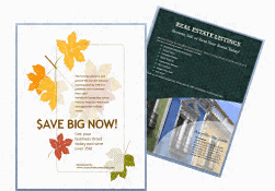 We offer tons of marketing samples